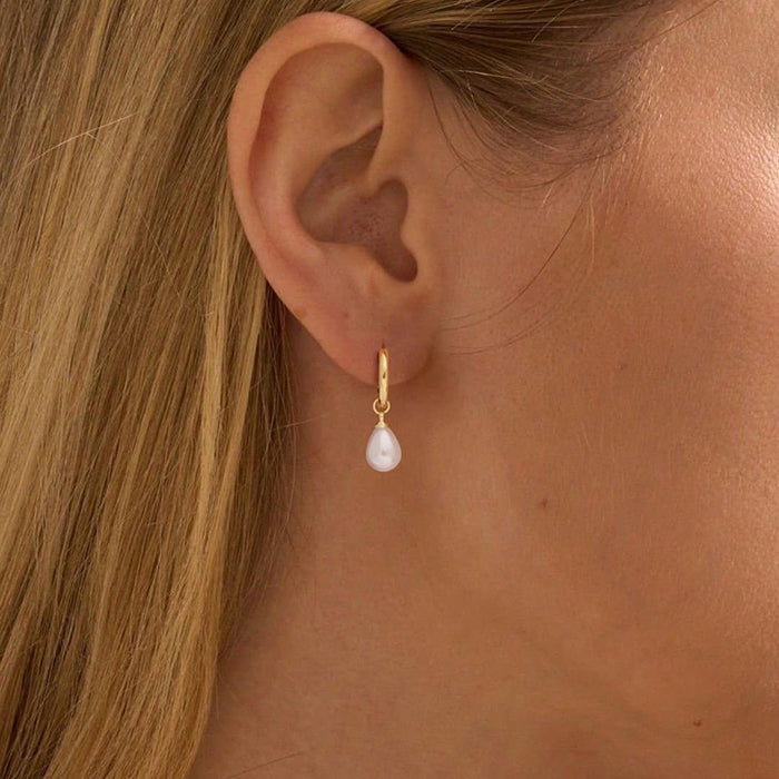 PVD Coated Real Gold Plated 18K Gold Geometric 304 Stainless Steel Elegant Modern Style Waterproof Non Tarnish Drop Earrings