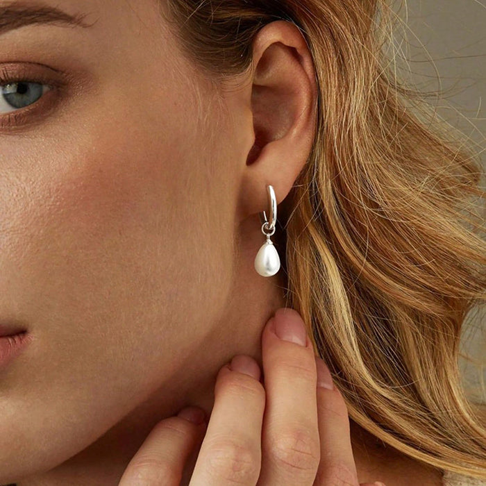 PVD Coated Real Gold Plated 18K Gold Geometric 304 Stainless Steel Elegant Modern Style Waterproof Non Tarnish Drop Earrings