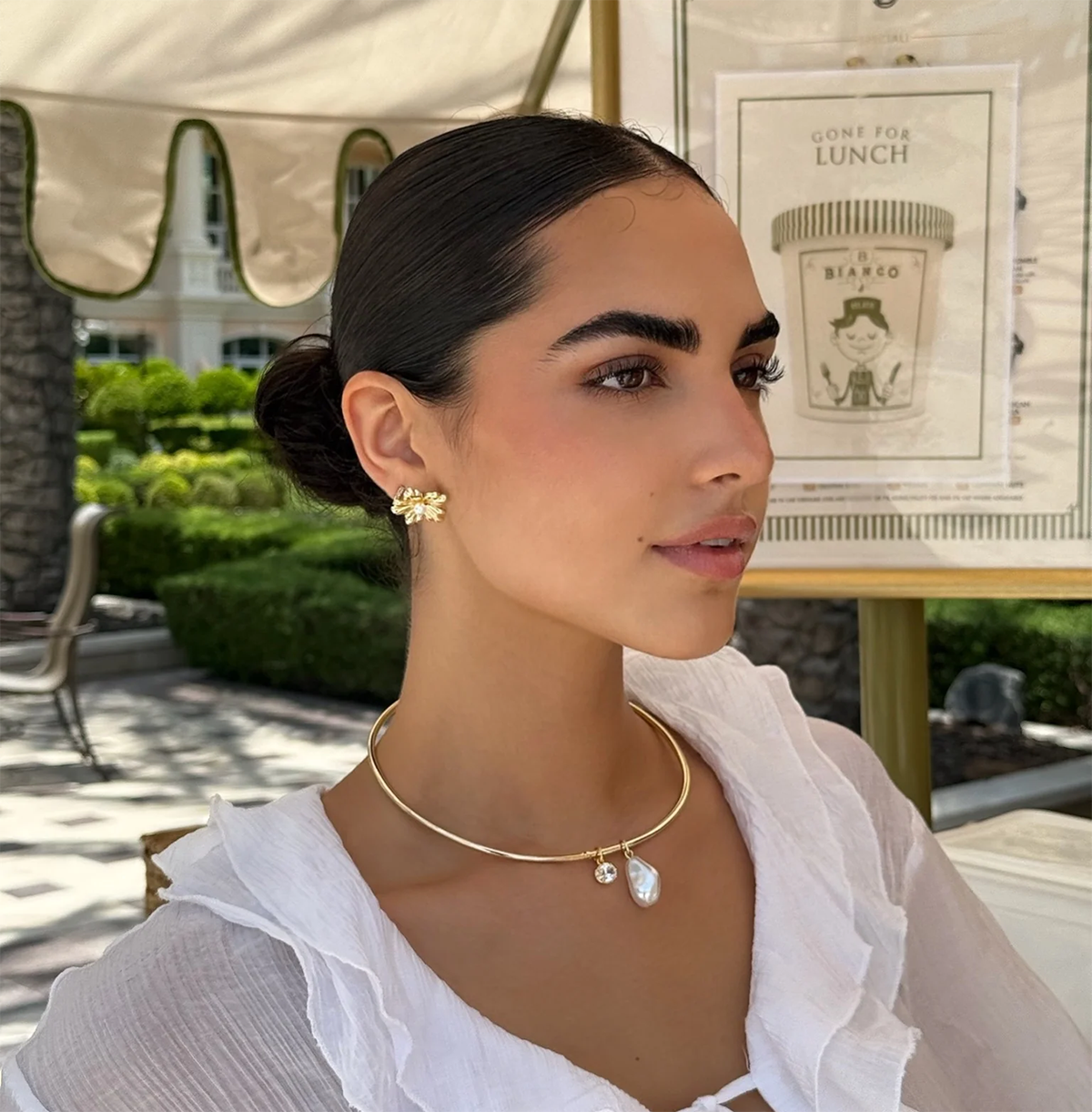 PVD Coated Real Gold Plated 18K Geometric Round 304 Stainless Steel Casual Lady Queen Waterproof Non Tarnish S Hook Clasp Fish Closure Choker