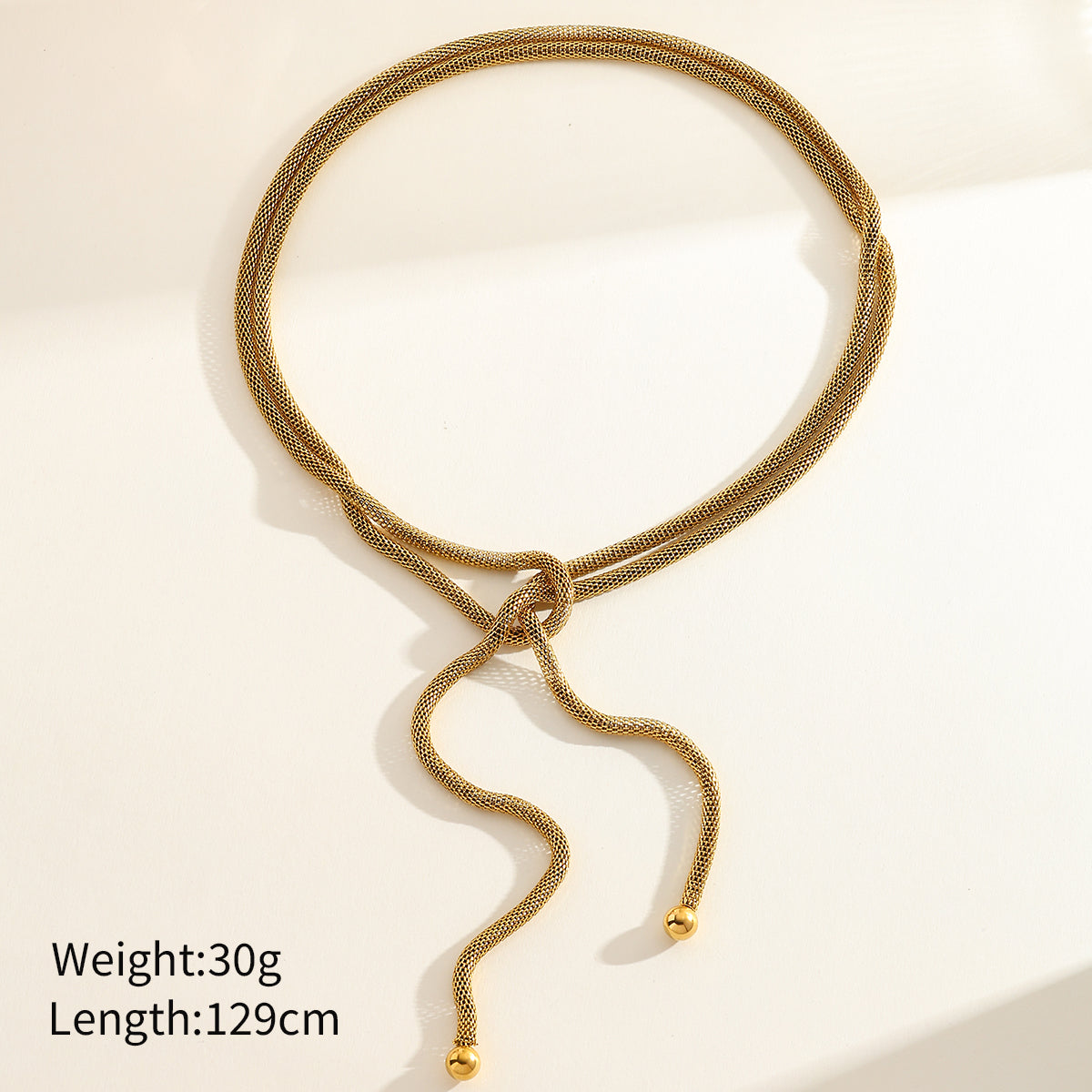 PVD Coated Real Gold Plated 16K White Plating Solid Color 304 Stainless Steel Casual Modern Style Waterproof Non Tarnish Necklace