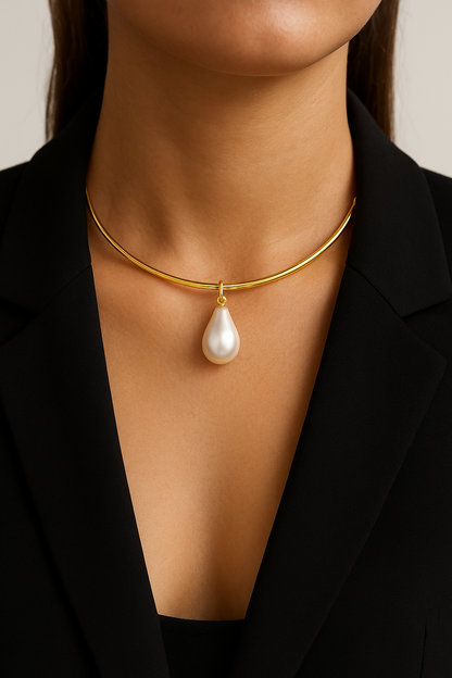 PVD Coated Real Gold Plated 18K Geometric Round 304 Stainless Steel Casual Lady Queen Waterproof Non Tarnish S Hook Clasp Fish Closure Choker